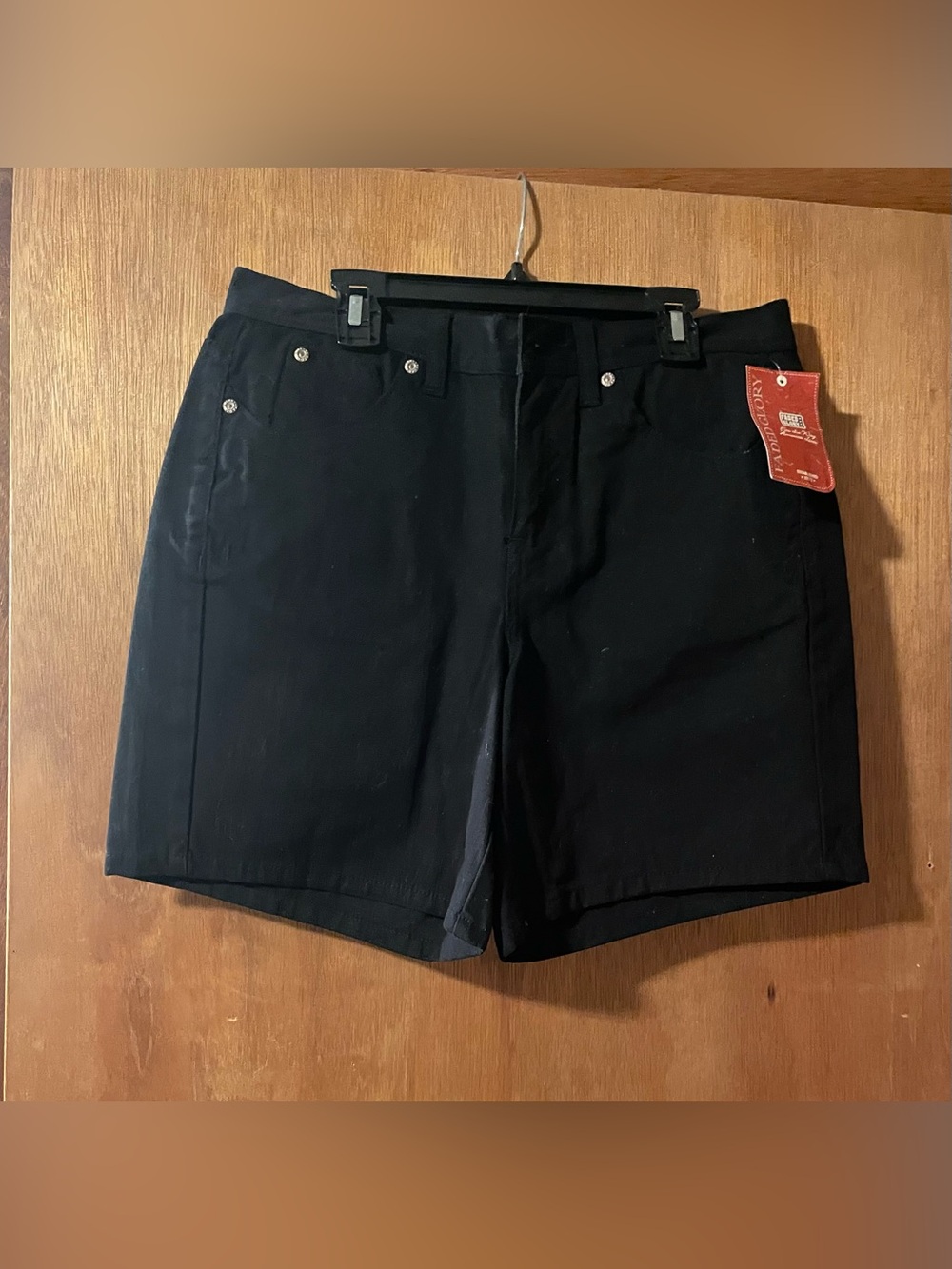 Women's Vintage 90s Faded Glory Black Shorts Size 6 New With Tags